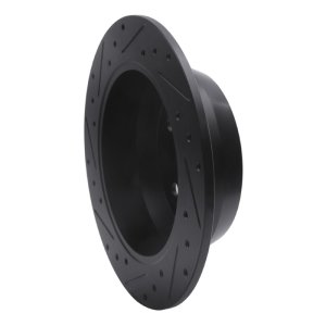 Jeep Grand Cherokee Brake Rotor (1) - Rear Right - R1 Concepts - Drilled & Slotted - Black - `99-`04